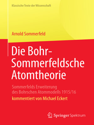 cover image of Die Bohr-Sommerfeldsche Atomtheorie